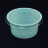 Plastic White Bowl 75cc with Lid