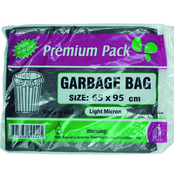 Garbage Bag Black 65×95 Light Duty
