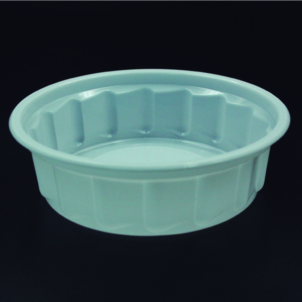 Plastic White Bowl 200cc with Lid
