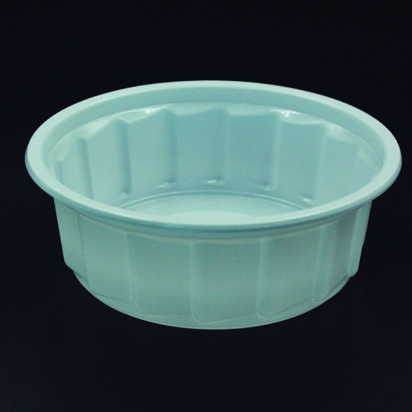 Plastic White Bowl 250cc with Lid
