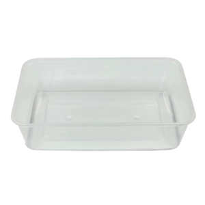 Microwavable Rectangle Container Clear