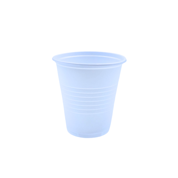 Plastic Cups White / Clear 20 x 50 pieces