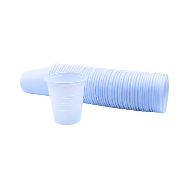 Plastic Cups White / Clear 20 x 50 pieces - Image 5
