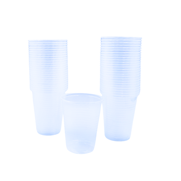 Plastic Cups White / Clear 20 x 50 pieces - Image 6