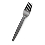 Disposable Black Plastic Fork Heavy Duty 40 packets x 50 pieces