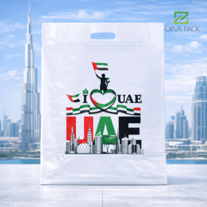 UAE Flag Design D‑Cut Plastic Bags | UAE