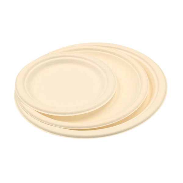 Pureearth Disposable Plates – Bagasse – 7″ 9″10″ | Biodegradable & Eco-Friendly |