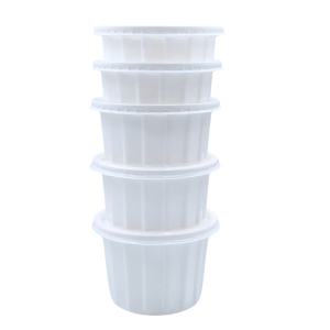 PP Disposable Plastic Bowl with Lid – White – Food-Grade – Multiple Sizes (200ml–500ml)