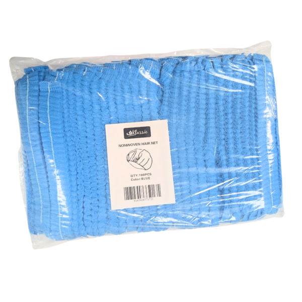 Disposable Black/White/Blue Hair Nets – 1000 Pcs (10 Pkts x 100 Pcs) | Hygienic Head Cover for Food Safety & Clean Environments - Image 5