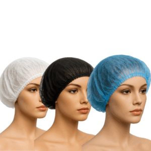Disposable Black/White/Blue Hair Nets – 1000 Pcs (10 Pkts x 100 Pcs) | Hygienic Head Cover for Food Safety & Clean Environments