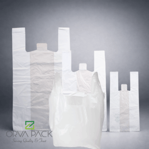 Lightweight Shopping Bag with Handle – XS, S, M, L Sizes | Fresh & Recycle Quality | 5kg & 20kg Packs (UAE)